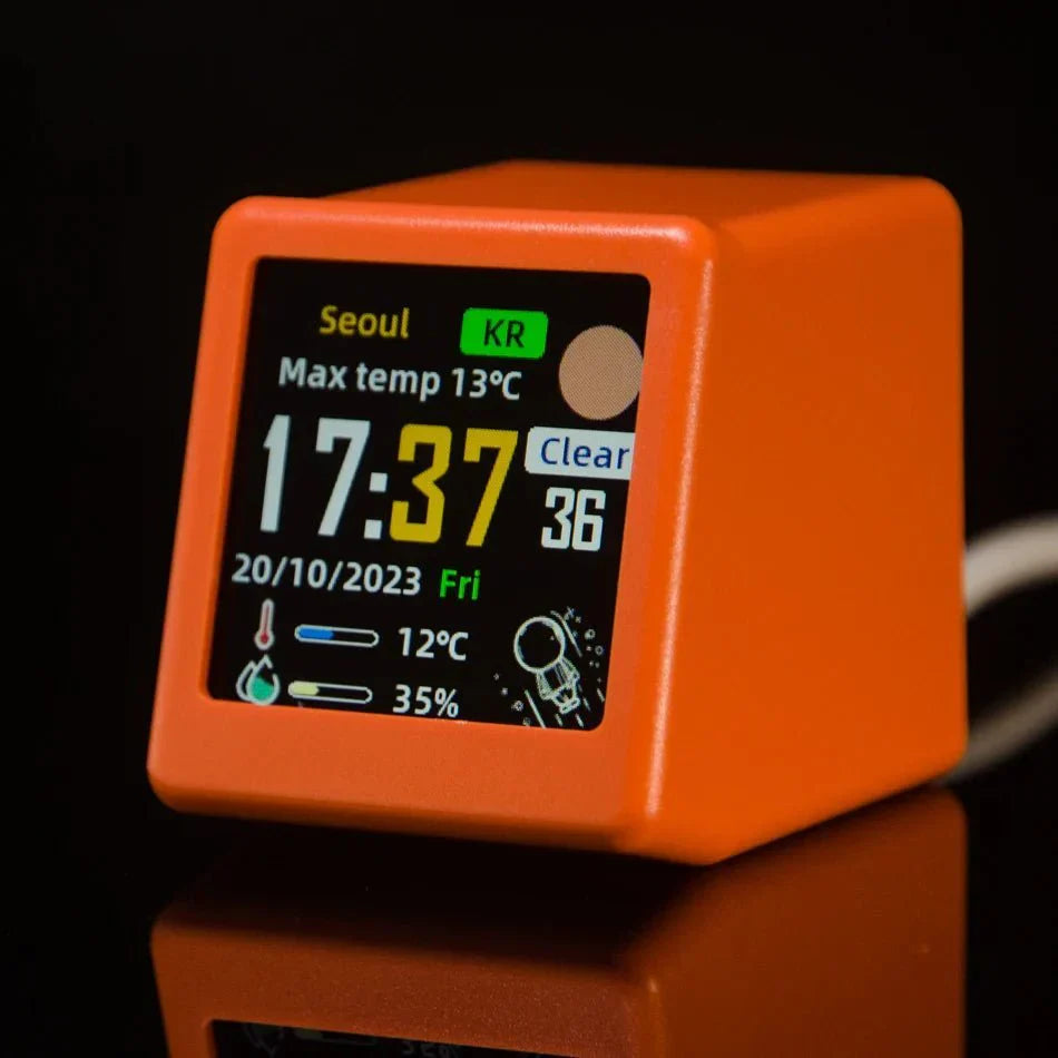 Mini Smart WIFI Multi Function Clock in Stylish Plastic