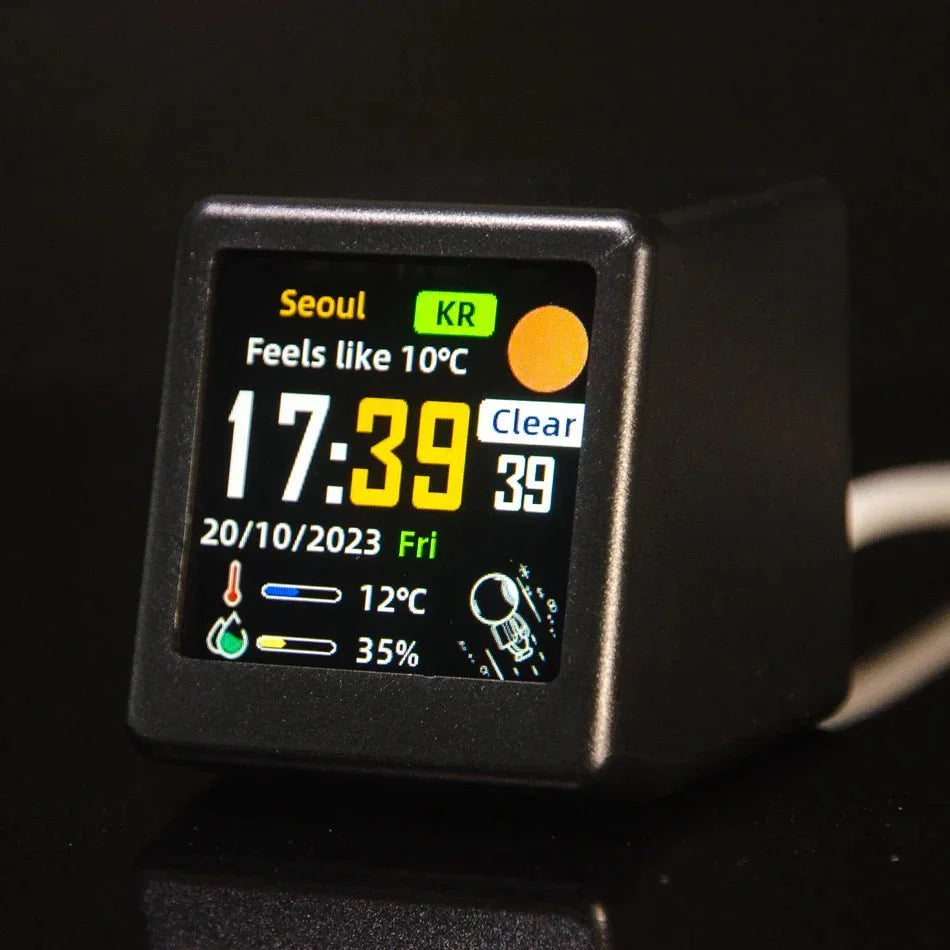 Mini Smart WIFI Multi Function Clock in Stylish Plastic