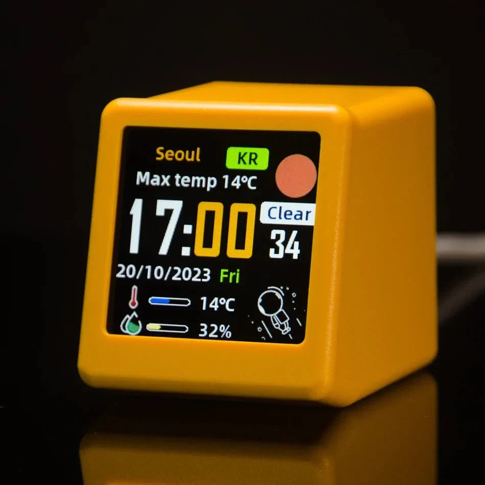 Mini Smart WIFI Multi Function Clock in Stylish Plastic