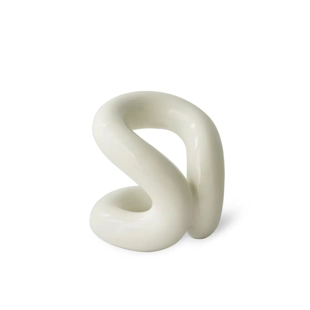 Minimal Abstract Makeup Brush Holder in Luxury Ceramic