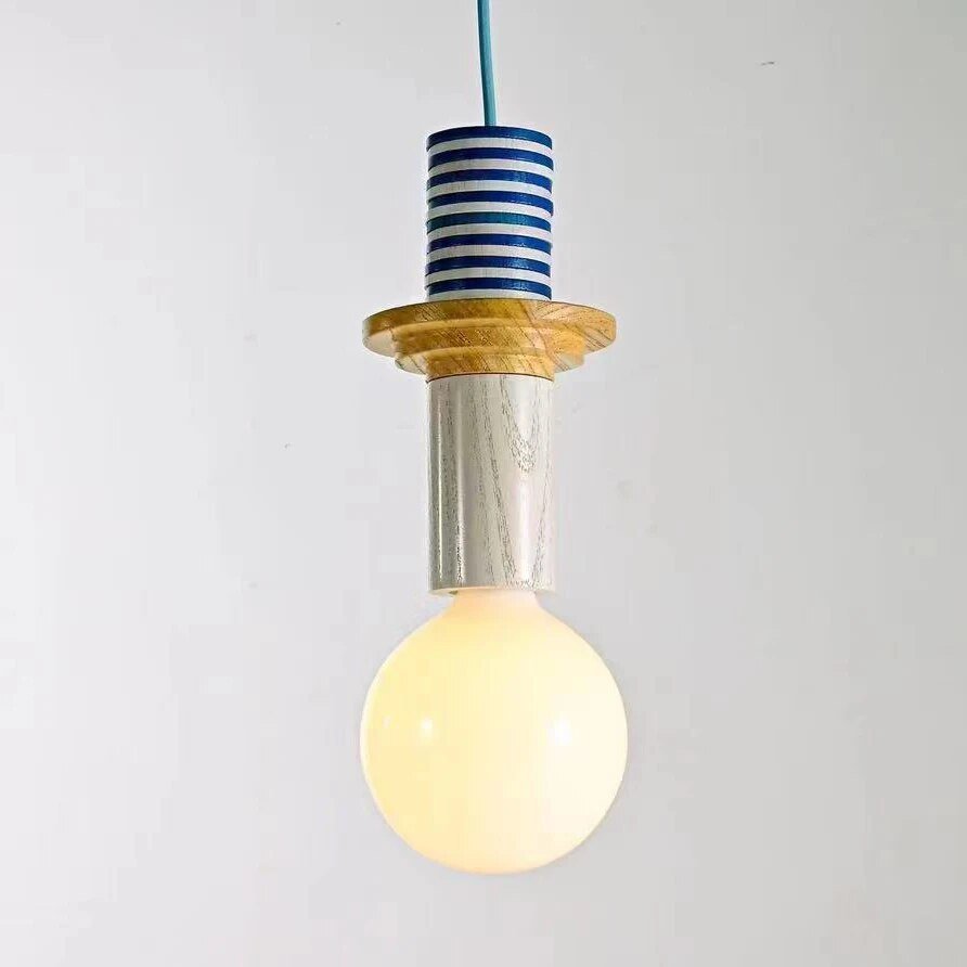 Minimalist Wood Effect LED Pendant Light