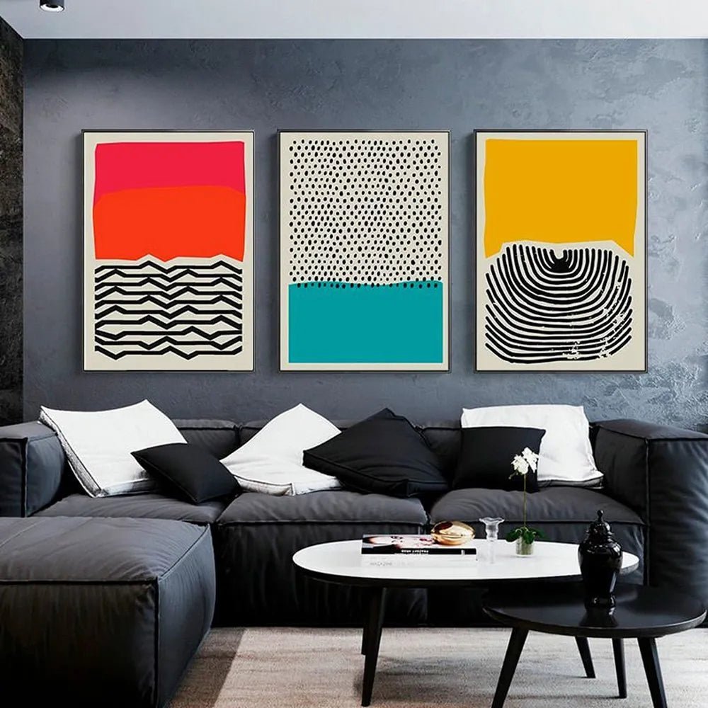 Modern Abstract Canvas Wall Art Poster Unframed Design