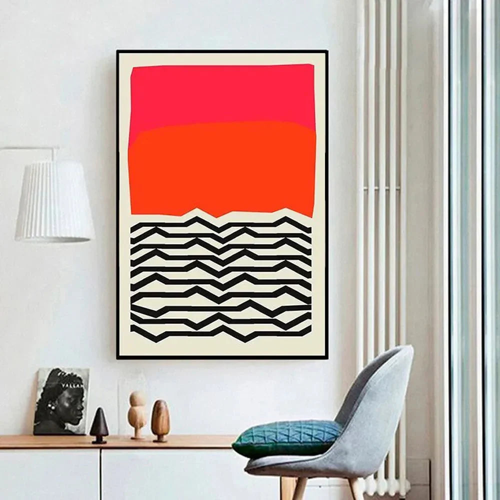 Modern Abstract Canvas Wall Art Poster Unframed Design