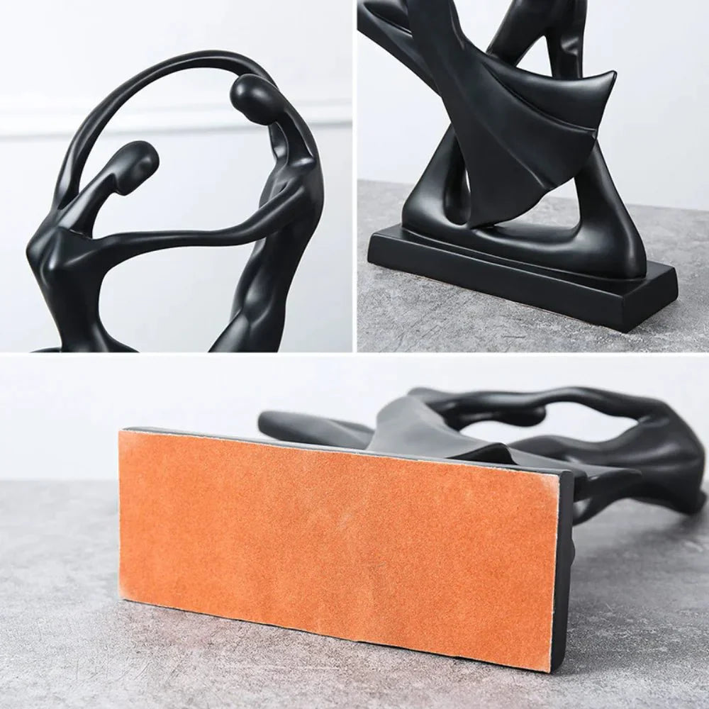 Modern Abstract Dancers Ornament - Resin Home Decor Accent