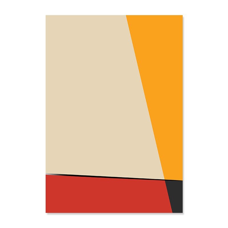 Modern Abstract Graphic Shape Canvas Wall Art Poster Print