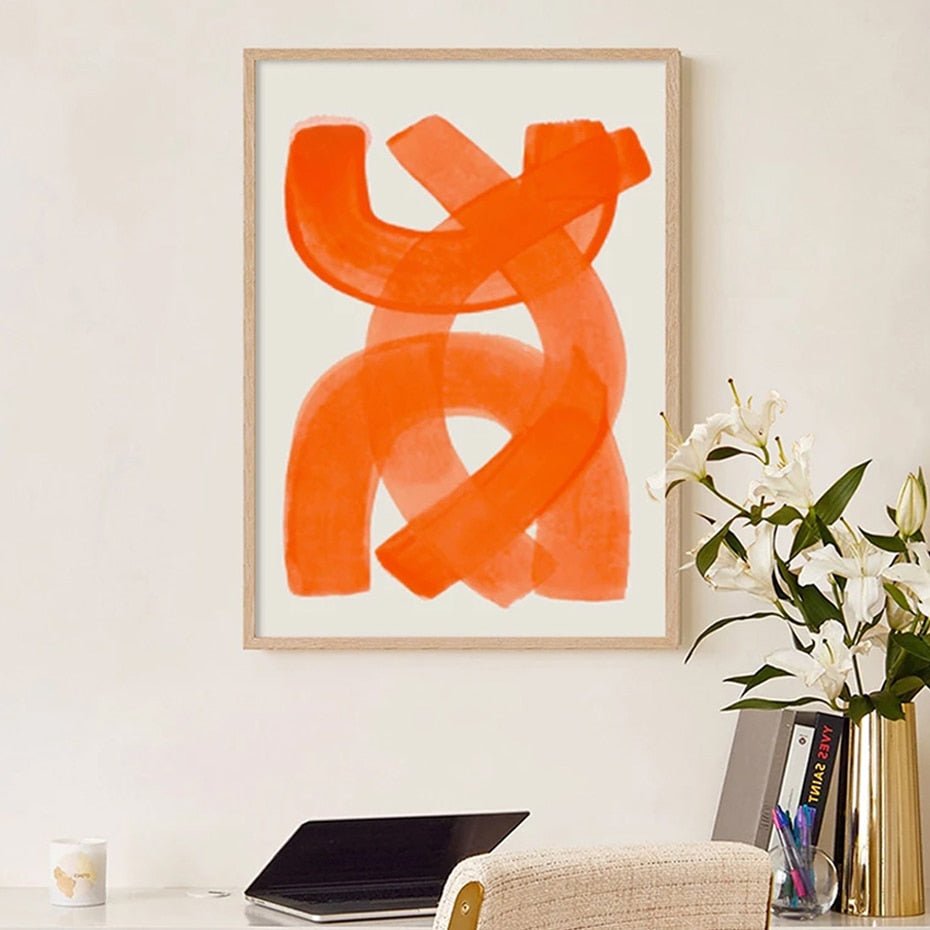 Modern Abstract Watercolour Wall Art Canvas Poster Print