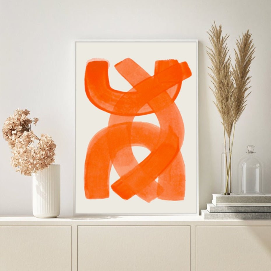 Modern Abstract Watercolour Wall Art Canvas Poster Print