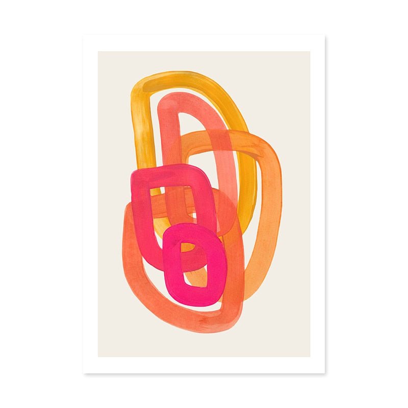 Modern Abstract Watercolour Wall Art Canvas Poster Print