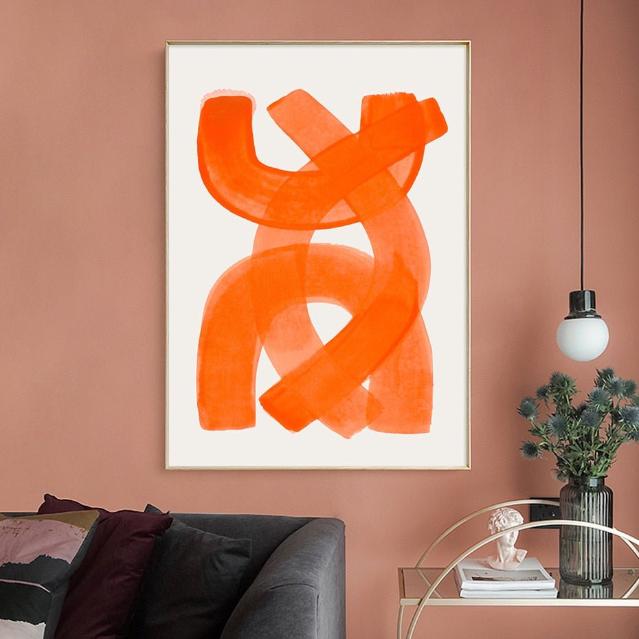 Modern Abstract Watercolour Wall Art Canvas Poster Print