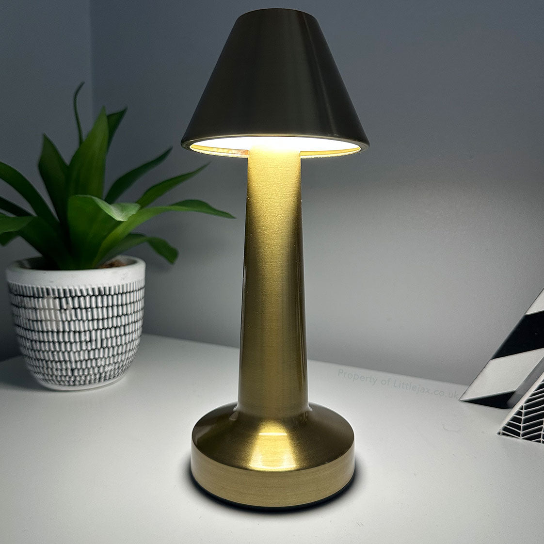 Ambient Oblique Modern Cordless Table Lamp with 3 Lighting Modes