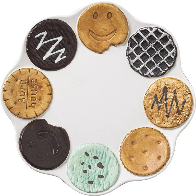 Novelty Cookie Shape Mug & Plate Set - Eco-Friendly Ceramic