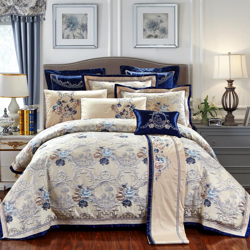 Oriental Jacquard Duvet Cover Set – Timeless Luxury & Oriental Elegance