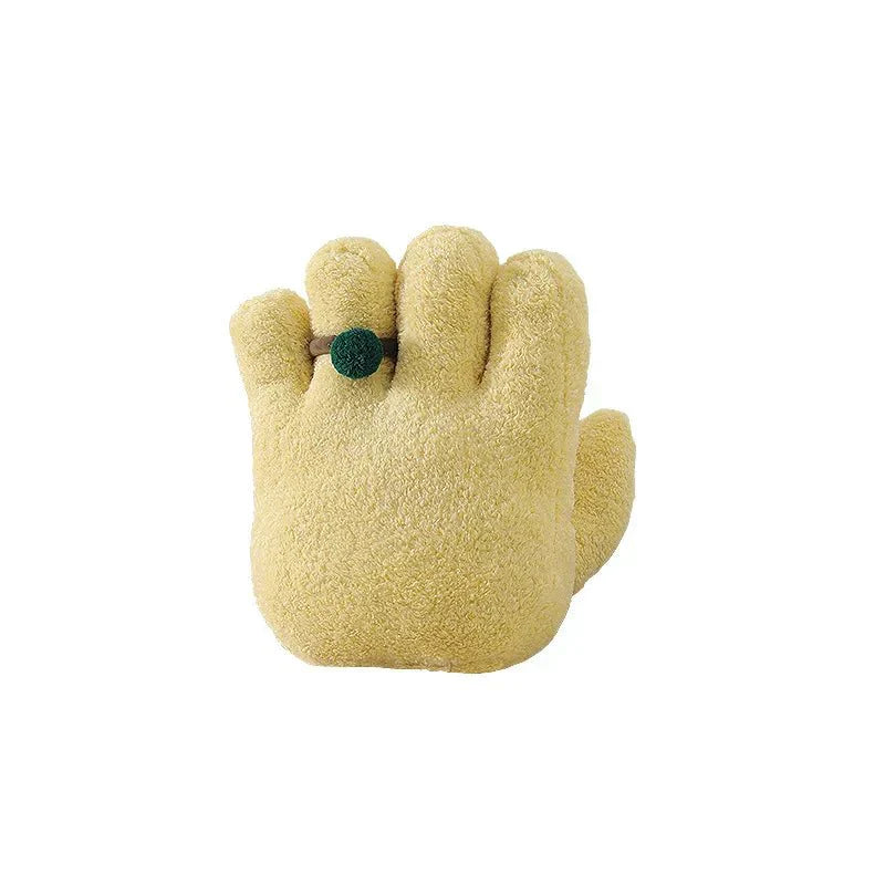 Palm Shaped Home Cushion - Soft Cotton Fleece Decor