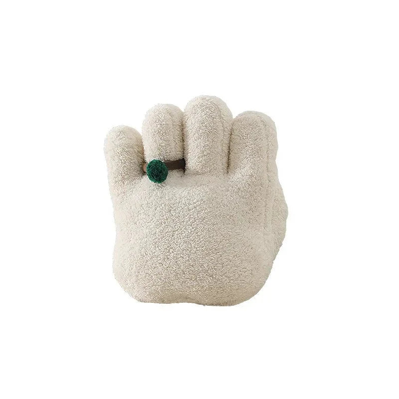 Palm Shaped Home Cushion - Soft Cotton Fleece Decor