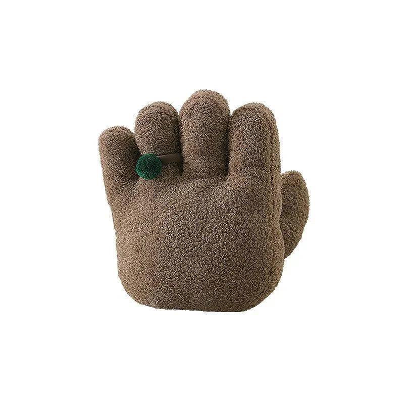 Palm Shaped Home Cushion - Soft Cotton Fleece Decor