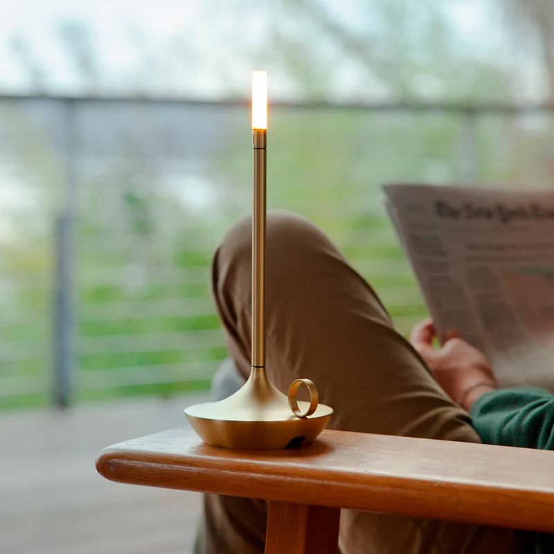 Nordic LED Candlestick Light - Rechargeable Touch Control Lamp