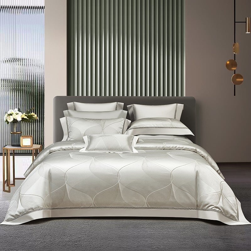 Platinum Luxury Duvet Cover Set – 1000 TC Cotton with Silky Satin Finish