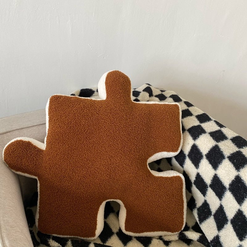 Plush Building Block Puzzle Comfort Cushion 55x55cm