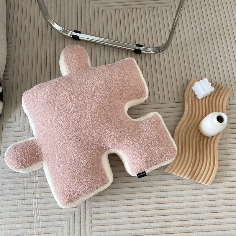 Plush Building Block Puzzle Comfort Cushion 55x55cm