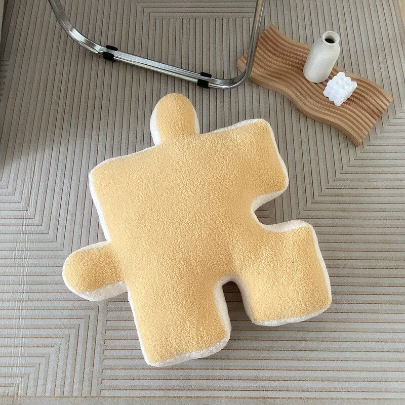 Plush Building Block Puzzle Comfort Cushion 55x55cm