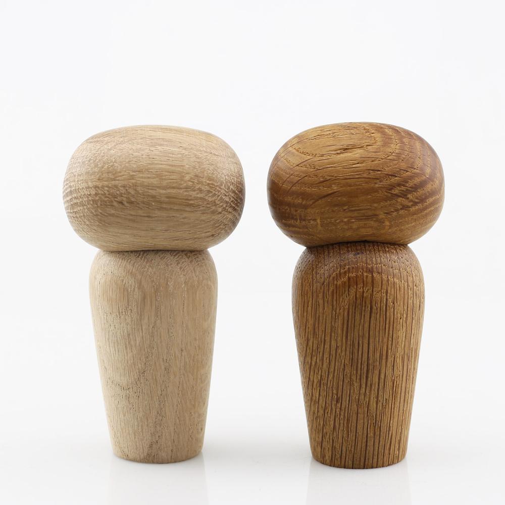 Wooden Owl Decor with Rotating Head