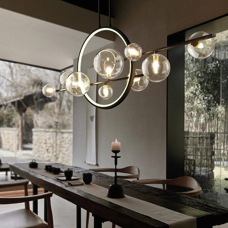 Luxury Archipelago Chandelier – Handcrafted Nordic Glass Ball LED Pendant Light