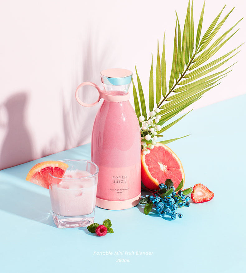 Portable Electric Fruit Juicer Blender Bottle USB Charging