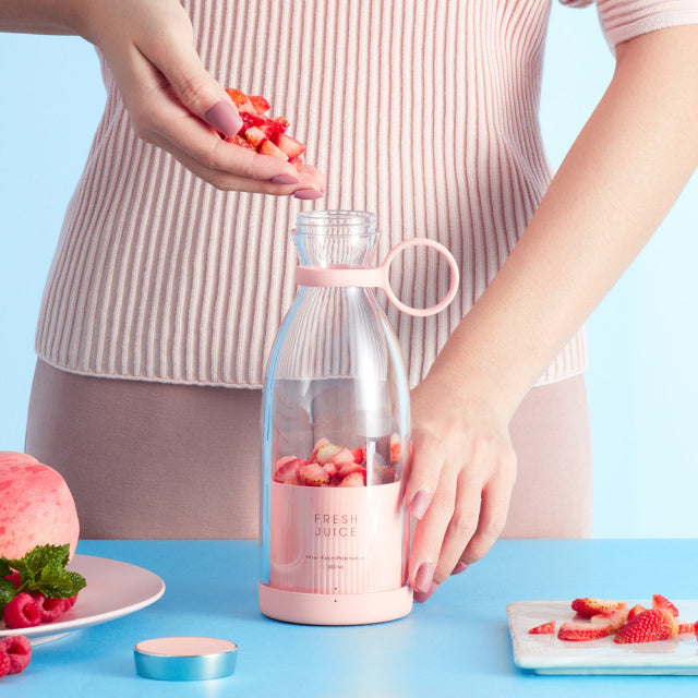Portable Electric Fruit Juicer Blender Bottle USB Charging