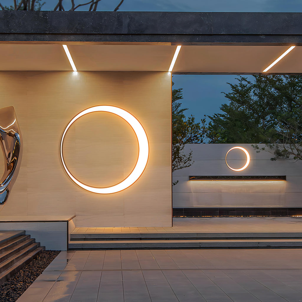 Amish - LED Outdoor Ring Wall Light in Stainless Steel