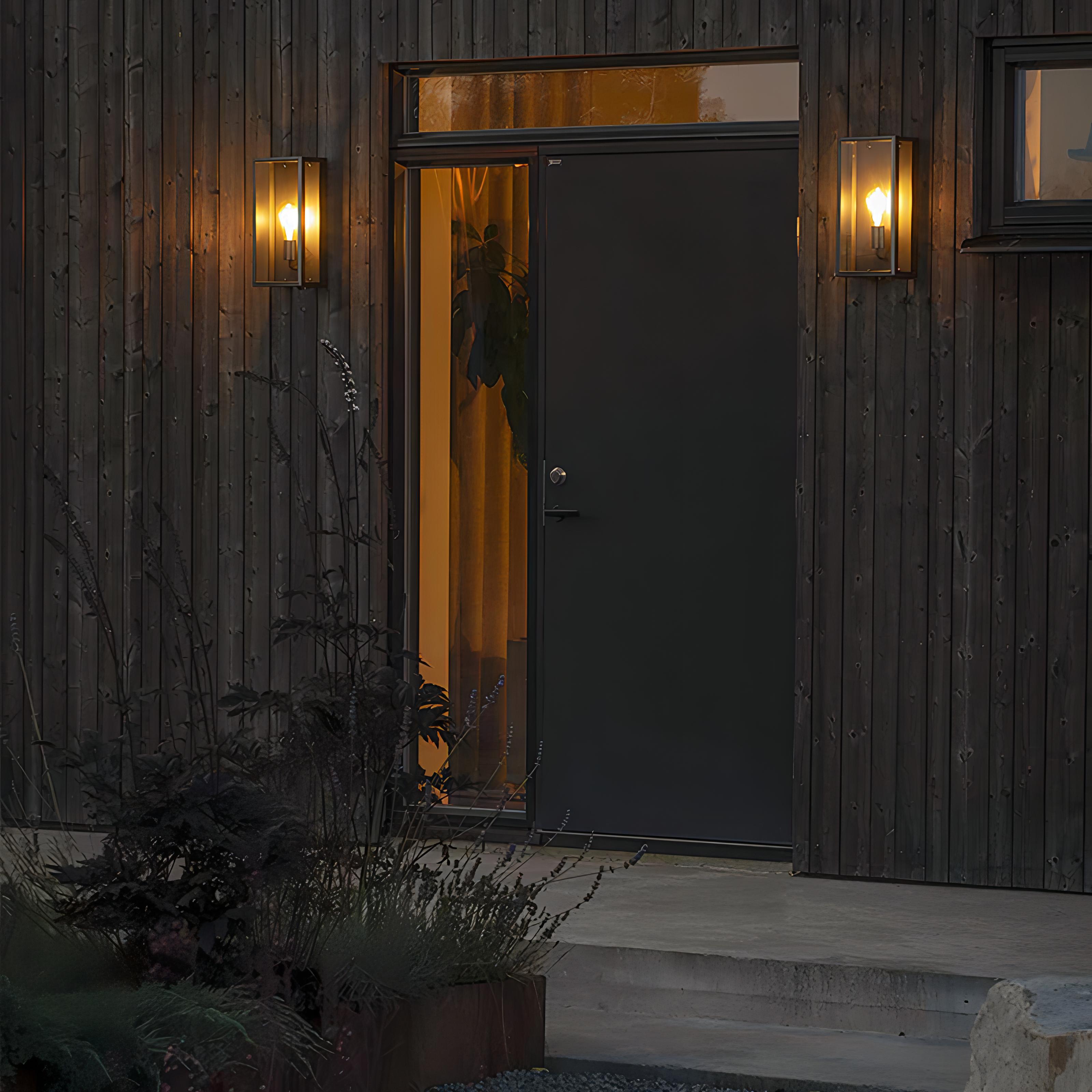 Finch - Outdoor Glass Box Wall Lamp with IP54 Protection