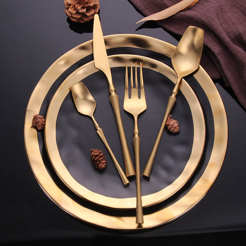 Venice Gold Stainless  Cutlery Set