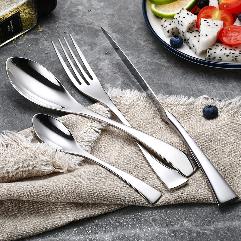 Jet Silver Cutlery Set – Modern Design in 18/10 Steel