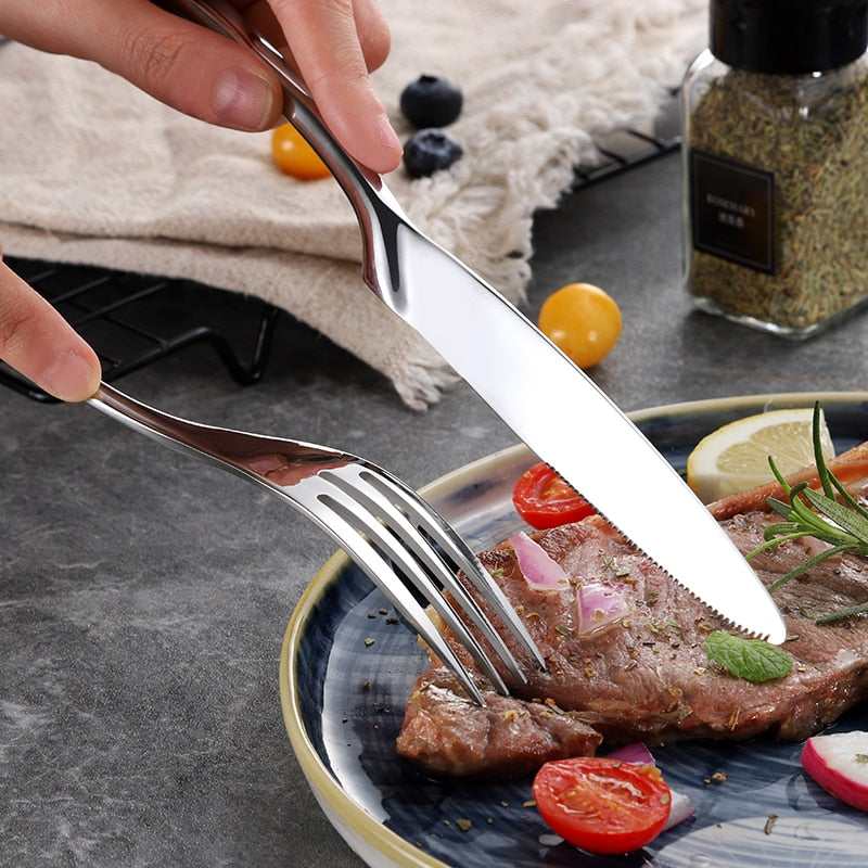 Jet Silver Cutlery Set – Modern Design in 18/10 Steel
