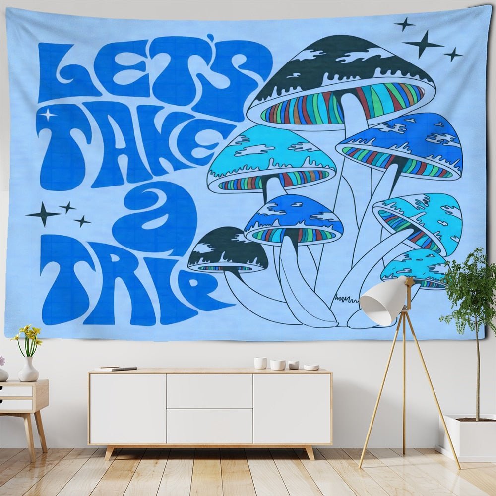 Psychedelic Bohemian Style Tapestry Wall Hanging 100% Polyester