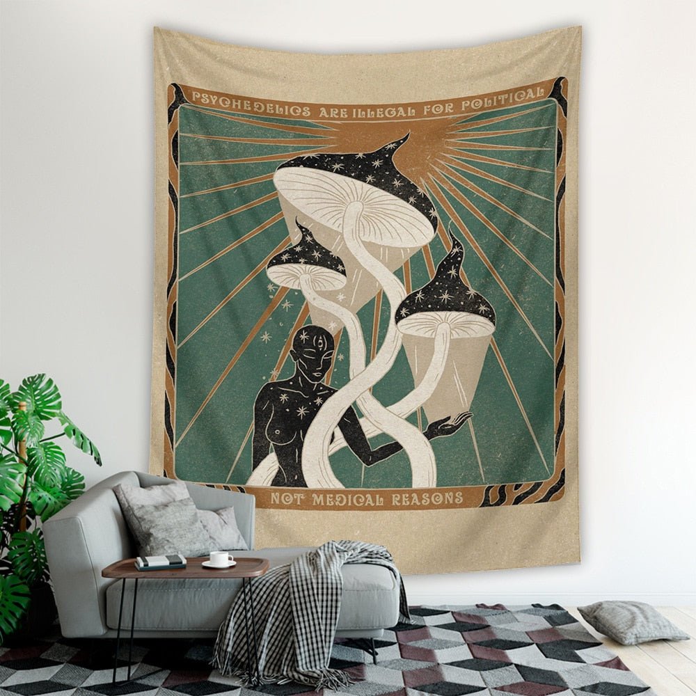 Psychedelic Mandala Tapestry Wall Hanging 100% Polyester