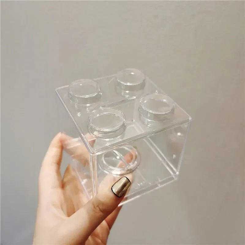 Translucent Building Block Money Box - Fun Plastic Savings Bank