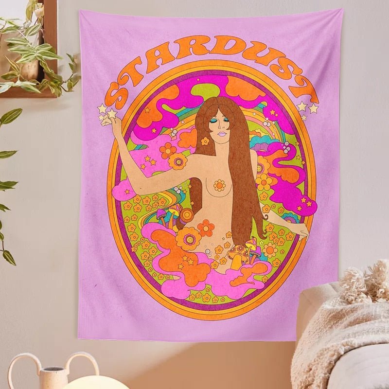 Retro Bohemian Wall Hanging Tapestry 100% Polyester Jacquard