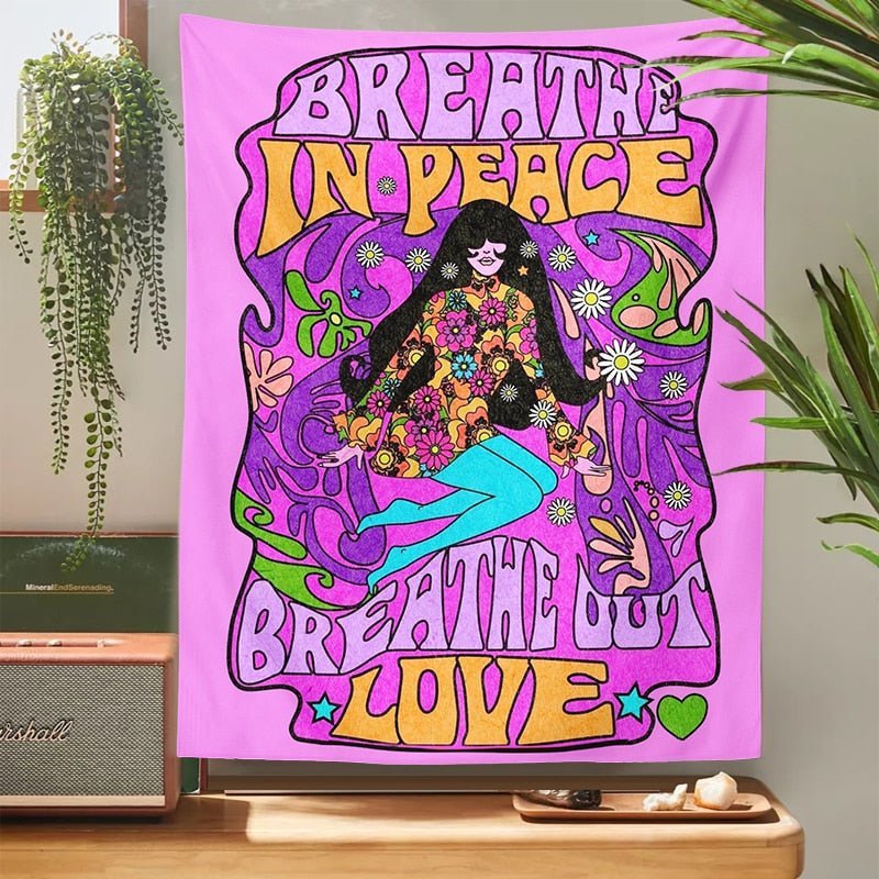 Retro Bohemian Wall Hanging Tapestry 100% Polyester Jacquard