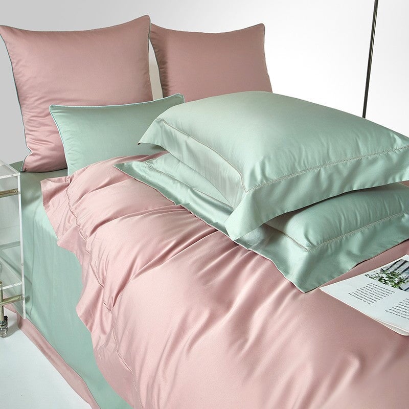 Reversible Egyptian Cotton Duvet Cover Set – 1000 TC Luxury Bedding