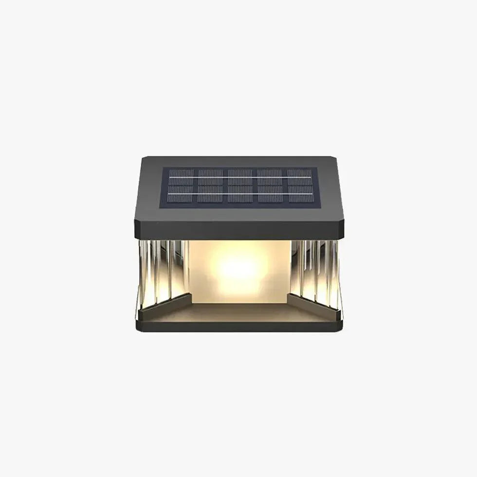 Sleek Solar-Powered Waterproof Garden Pathway Post Lights