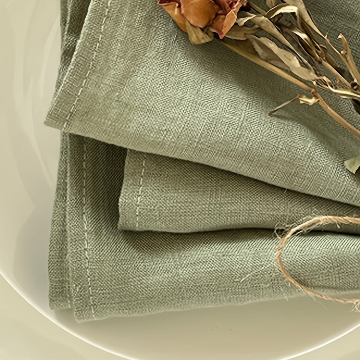 Set of 6/10/120 Durable 40x40cm Polyester Napkins