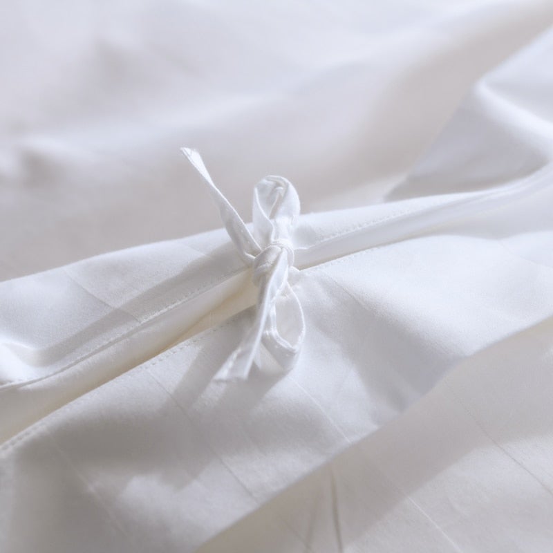 Nordic Luxe Hotel Striped Duvet Cover Set (Organic Cotton, 600 TC)