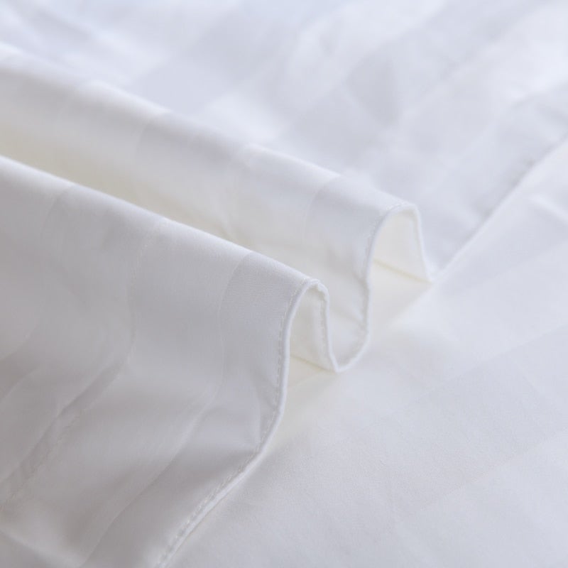 Nordic Luxe Hotel Striped Duvet Cover Set (Organic Cotton, 600 TC)