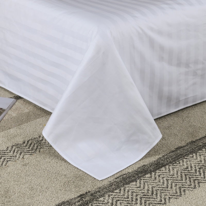 Nordic Luxe Hotel Striped Duvet Cover Set (Organic Cotton, 600 TC)