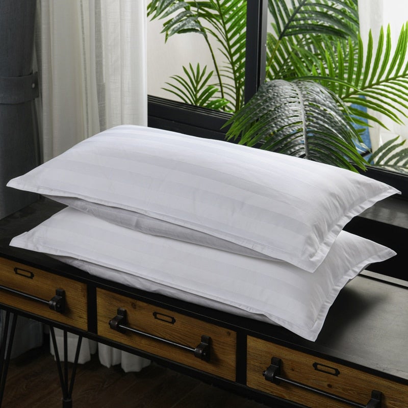Nordic Luxe Hotel Striped Duvet Cover Set (Organic Cotton, 600 TC)