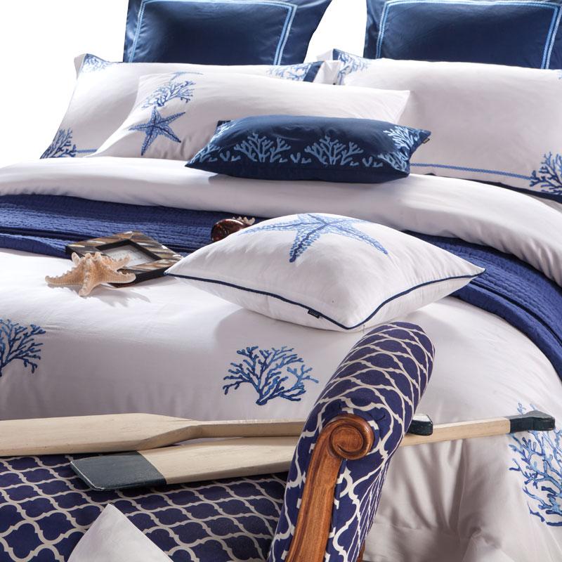Luxury Embroidered Duvet Cover Set – 100% Egyptian Cotton