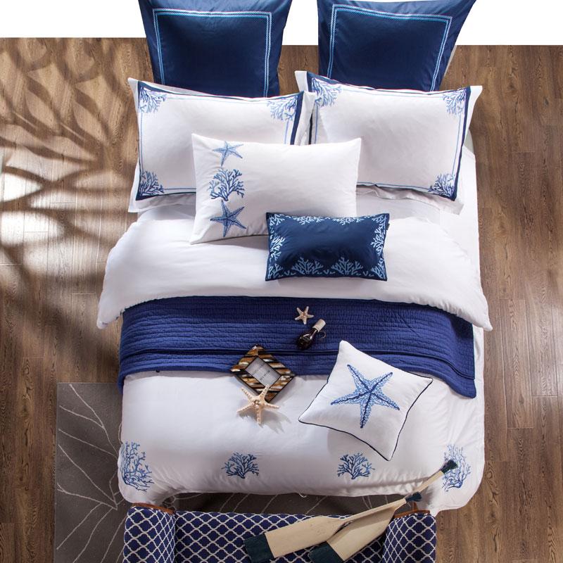 Luxury Embroidered Duvet Cover Set – 100% Egyptian Cotton