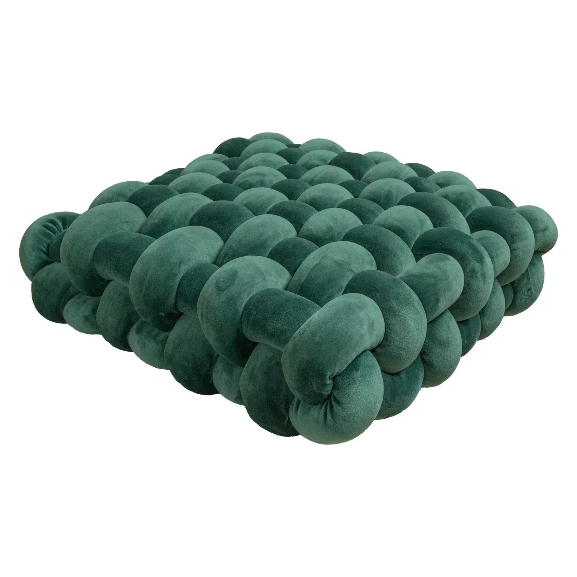 Soft Plush Crocheted Knot Sofa Cushion in Vibrant Colors