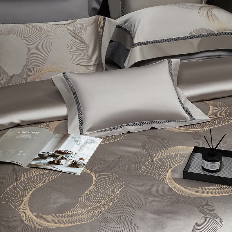Sonata Luxury Duvet Cover Set – 1000 TC Cotton with Silky Satin Finish