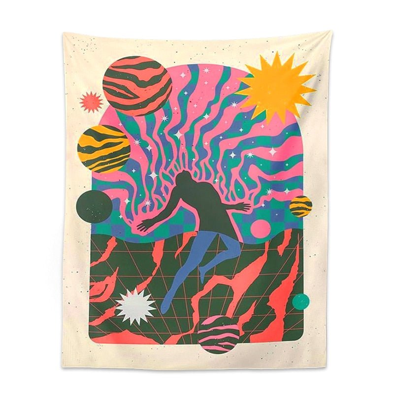 Spiritual Psychedelic Tapestry Wall Hanging - 100% Polyester